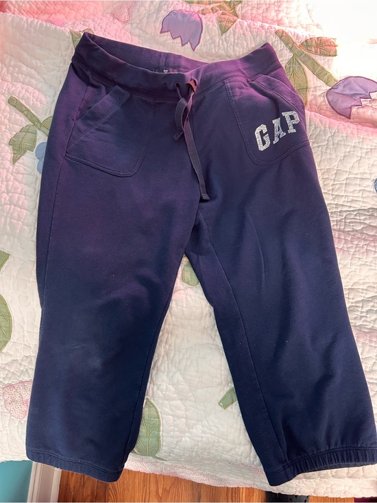 GAP Pants - GAP Navy Blue Knee-length Sweatpants with Drawstring